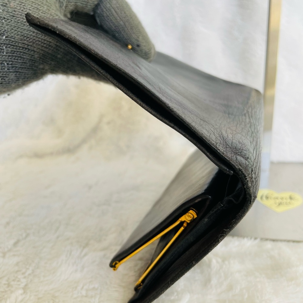 CHANEL Black Long Wallet Lambskin Leather - Picture 11 of 12